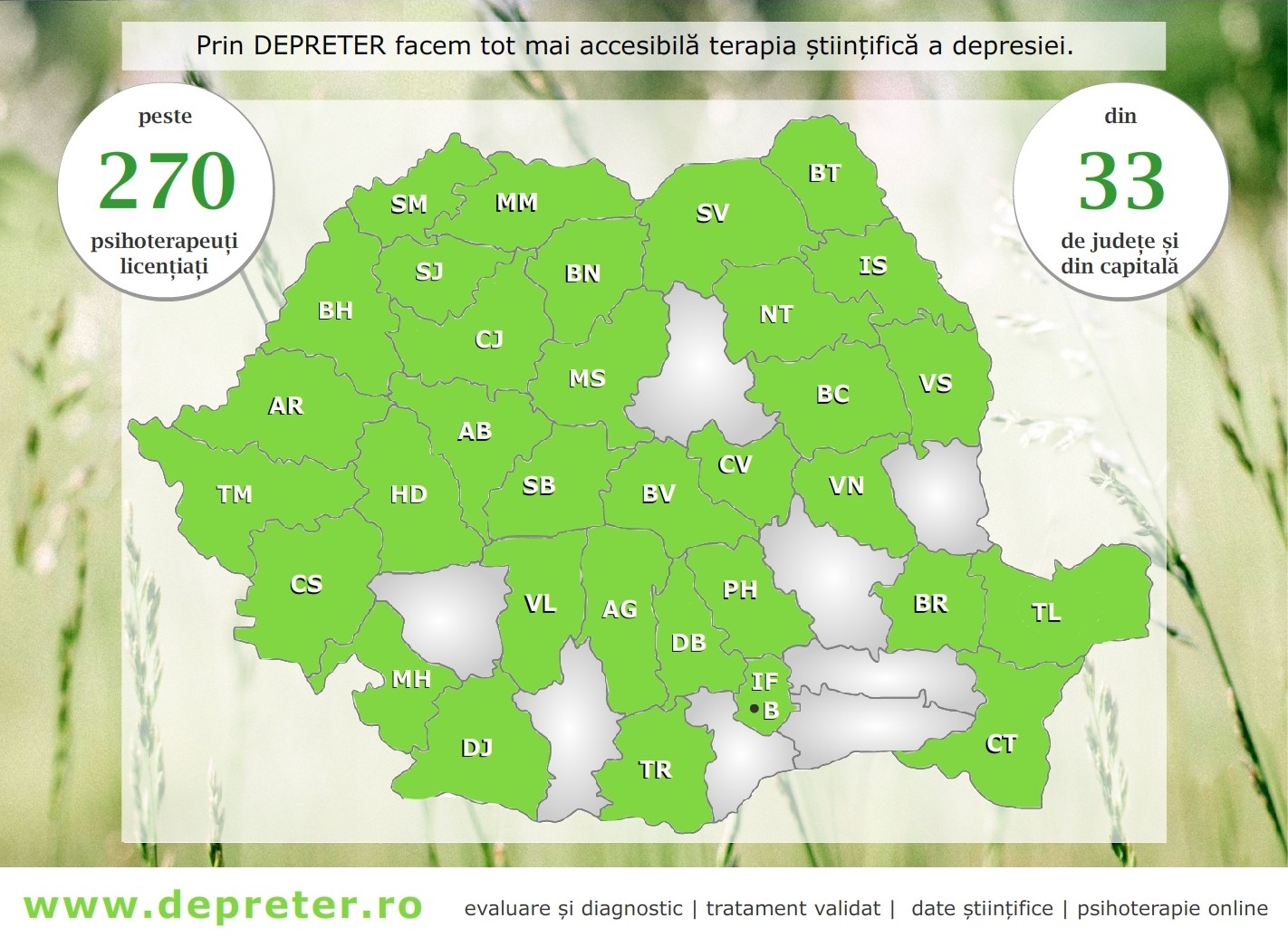 Clinica online DEPRETER este utilizată la nivel național