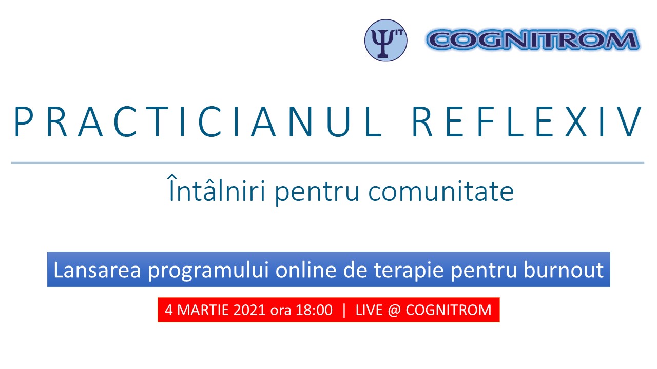 LIVE - Lansarea programului online de terapie pentru burnout - Depreter